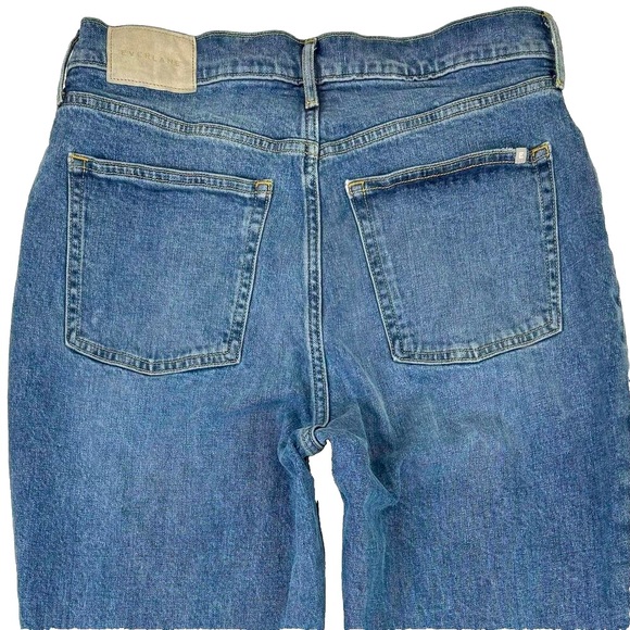 Everlane The Original Cheeky High Rise Straight Leg Jeans Mid Blue Sz 29 - Picture 5 of 14